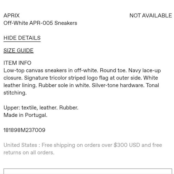 NWT APRIX leather and canvas shoe with dust bag made in Portugal - Picture 16 of 16